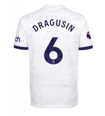 Tottenham Hotspur Radu Dragusin #6 Primera Equipación 2023-24 Manga Corta